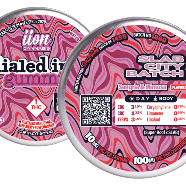 Dialed In... Gummies: Slab City Batch [Batch #1860] Mimosa & Sangria Flavors | 100mg | Leafly