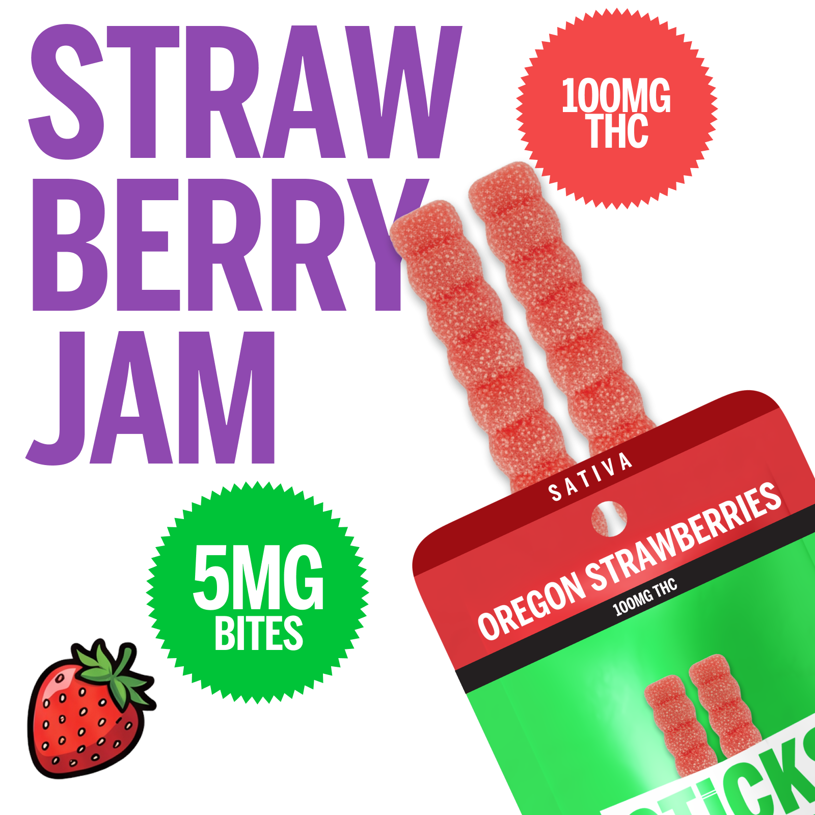 STICKS: Straw Oregon Strawberries