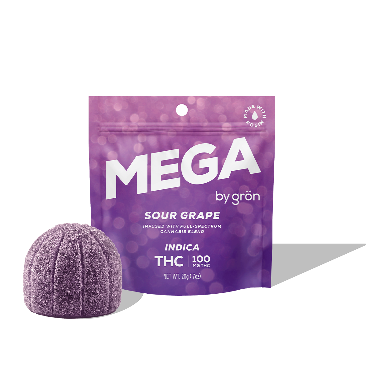 Grön: Mega Sour Grape