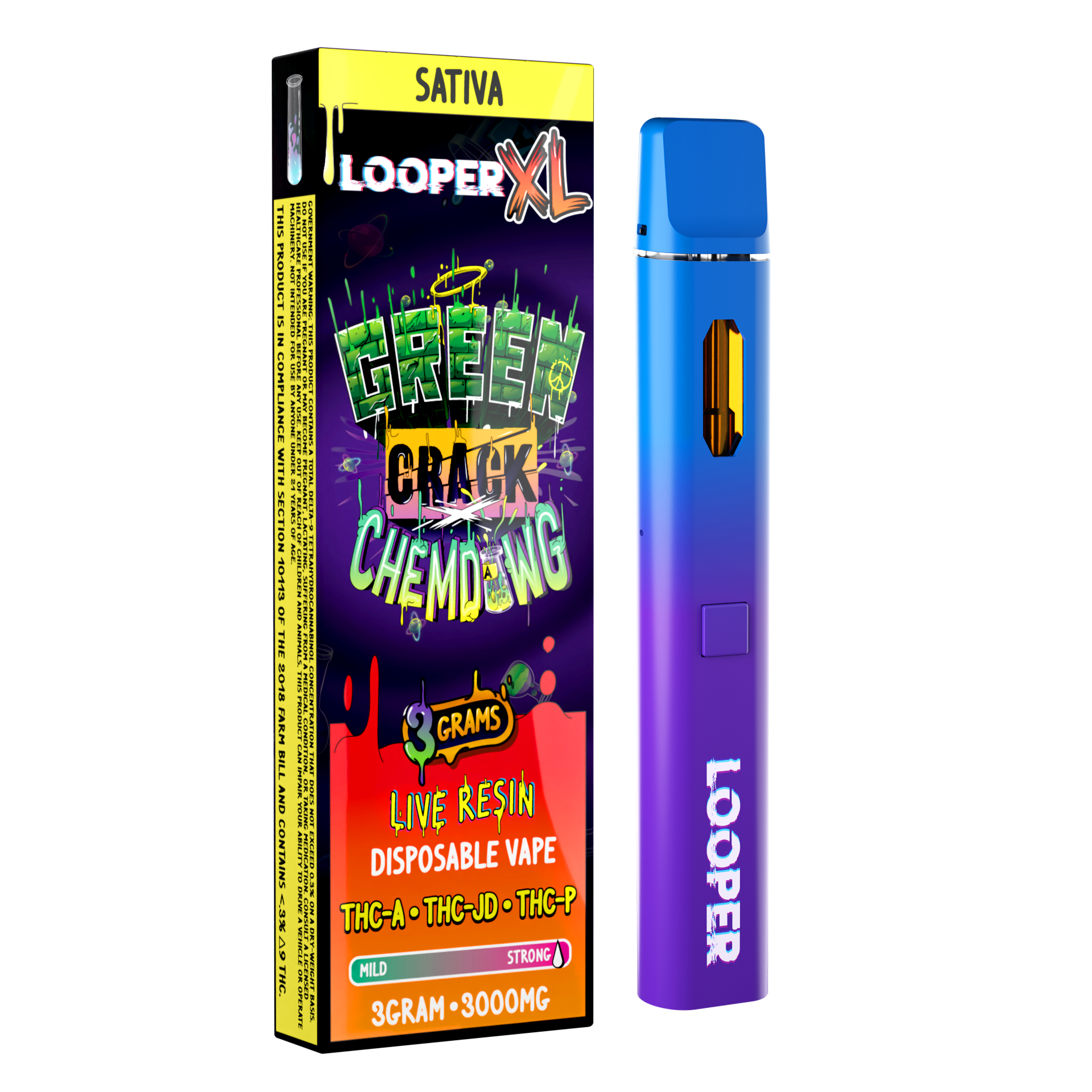 looper xl disposable vape Looper Xl Disposable Vape Looper XL Lifted Series 2g Carts - THCP2 / THCB /  THC-JD - King Louis X Og Kush Looperverse: LOOPER XL 3g Disposable: Green  Crack x Chemdawg