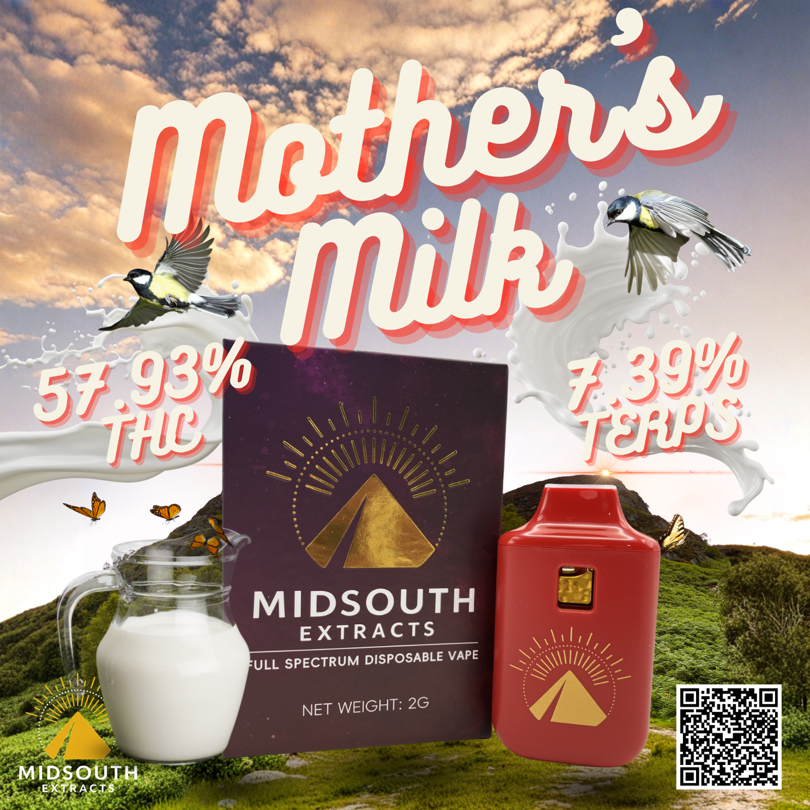 MidSouth Extracts: 2g Disposable - Mother's Milk