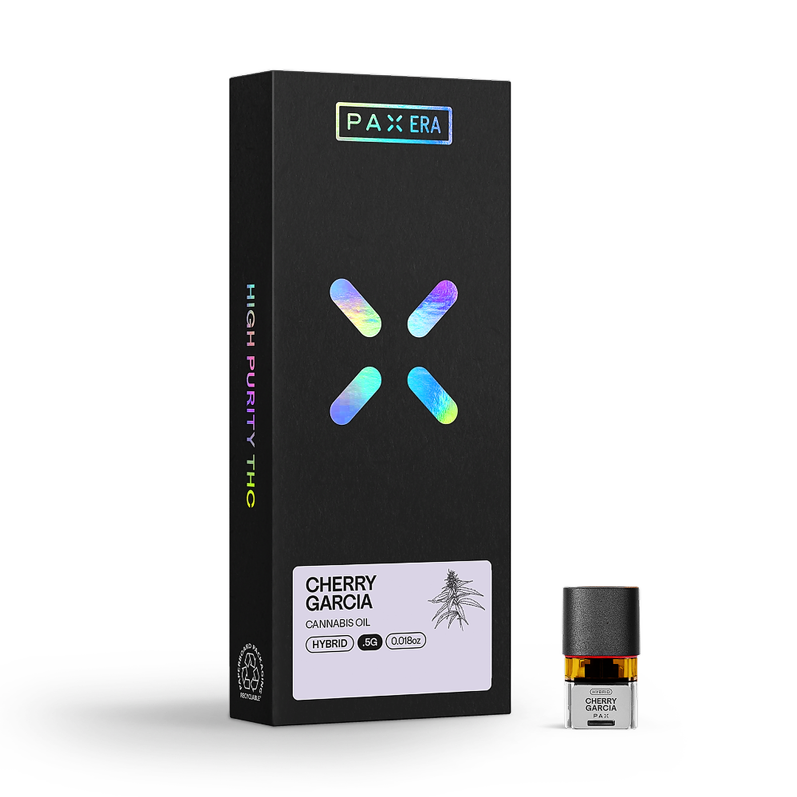 PAX® PAX High Purity THC Cherry Garcia (H) 0.5g Pod Leafly