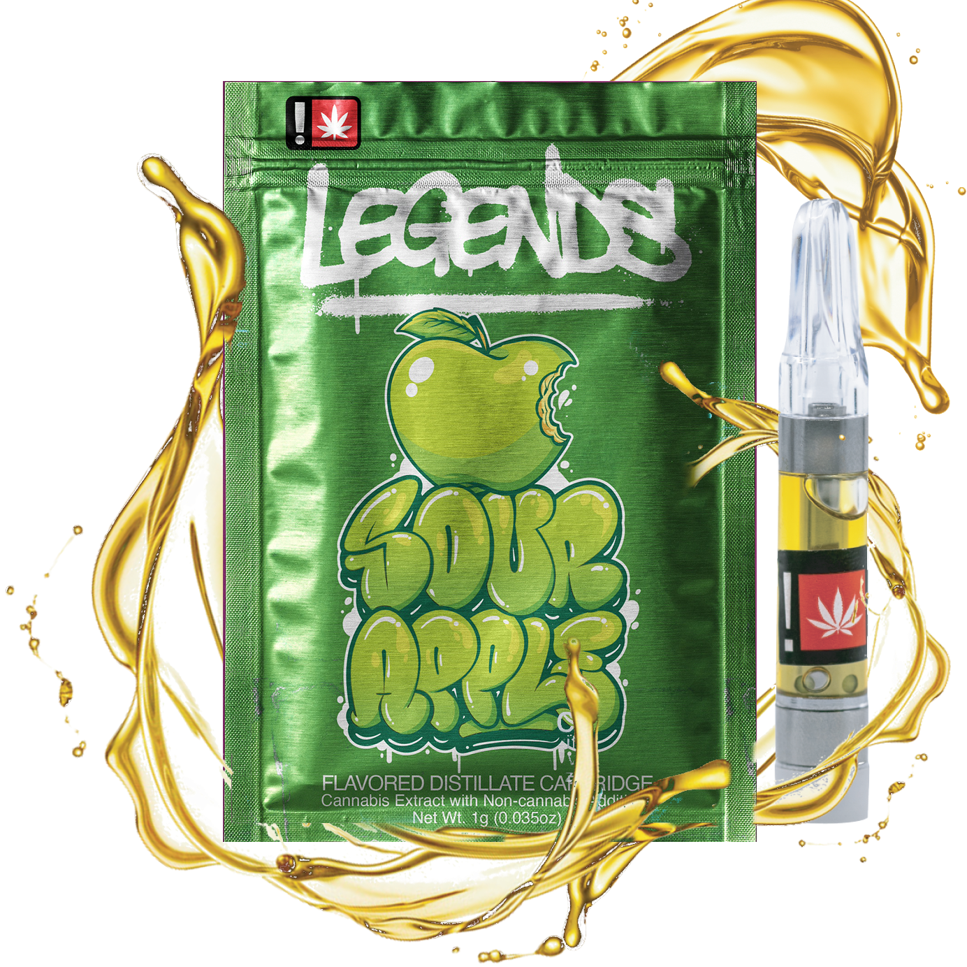 Legends: Indulge Dis. - Legends Botanical Cartridges - Sour Apple