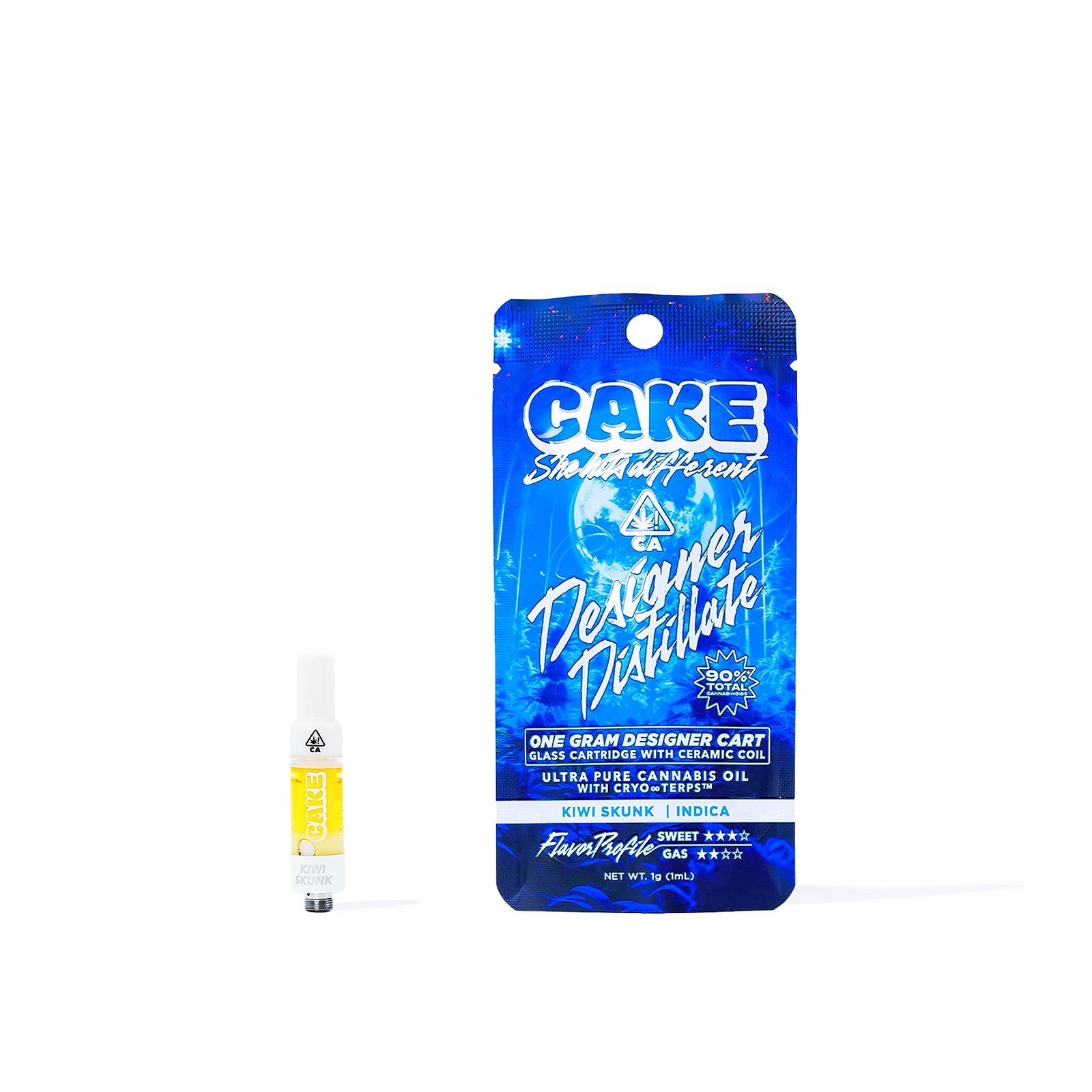 CAKE she hits different: Kiwi Skunk - 1g - Indica- Cartridge | Leafly