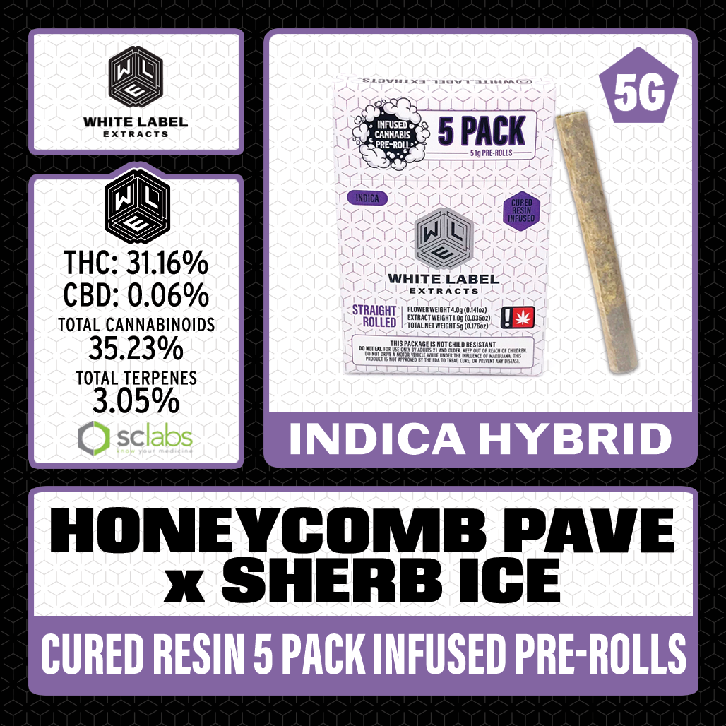 White Label Extracts: Honeycomb Pave X Sherb Ice 5 - - White Label Extracts