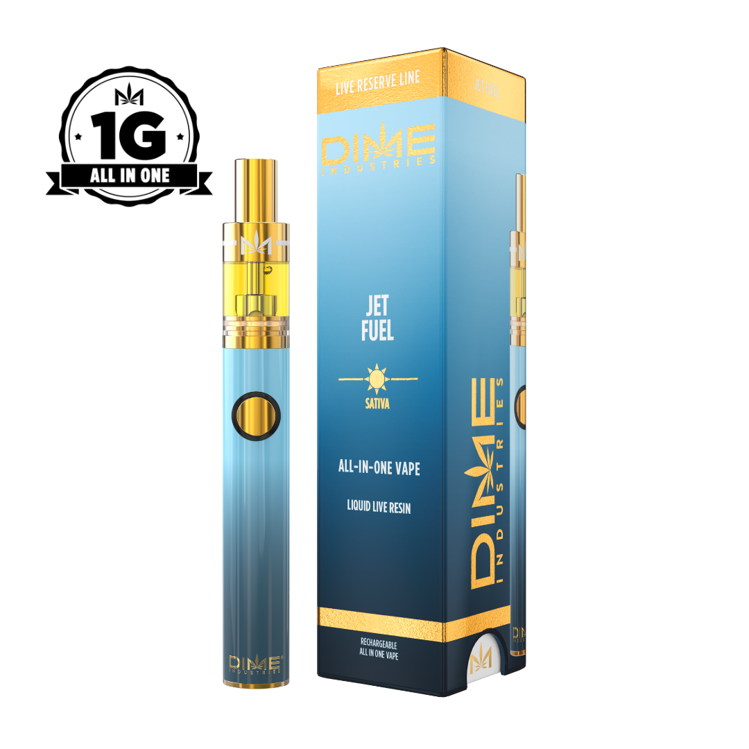 fuel of smoke & vape Dime Industries: Jet Fuel | Live Reserve | 1G All In One Device