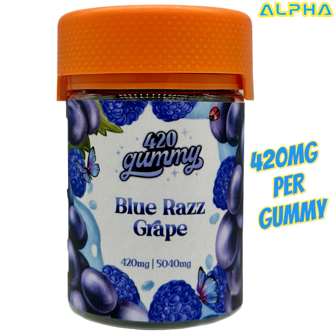 MedPlex Online Dispensary: Alpha 420 Gummy Blue Razz Grape THC Edible ...