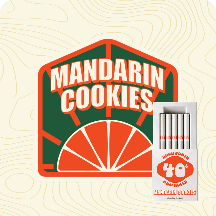 Back Forty Mandarin Cookies Pre-Rolls - Mandarin Cookies 10 x 0.35g Pre-Rolls