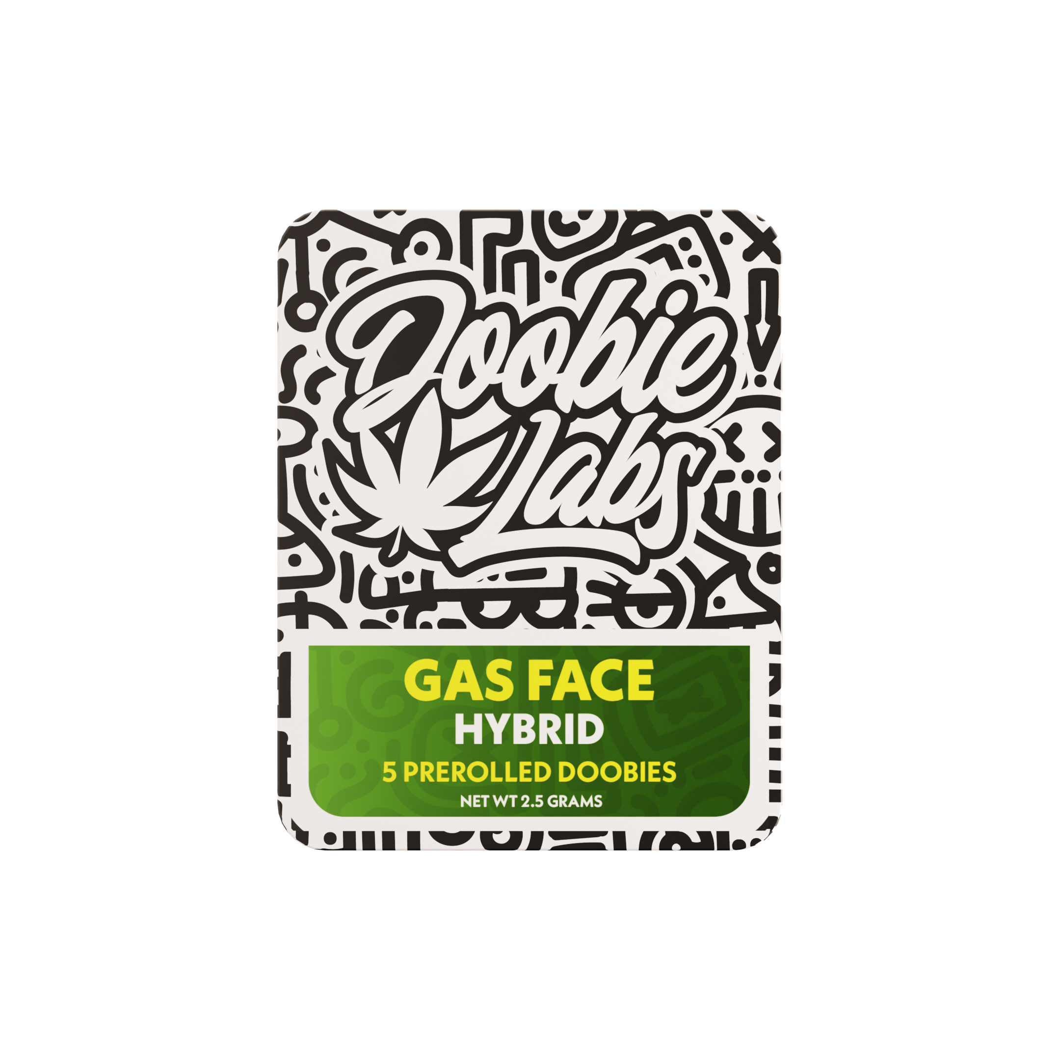 Torrwood Farm (NY) Doobie Labs 5 pk 2.5g Gas Face HYBRID Pack