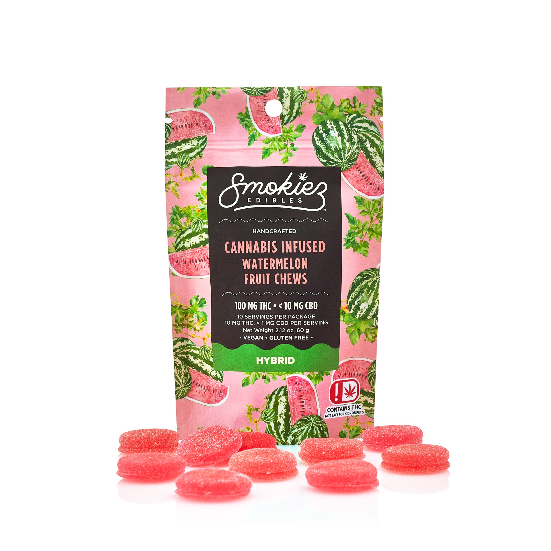 Smokiez Edibles: Sweet Watermelon 10-Piece - Smokiez