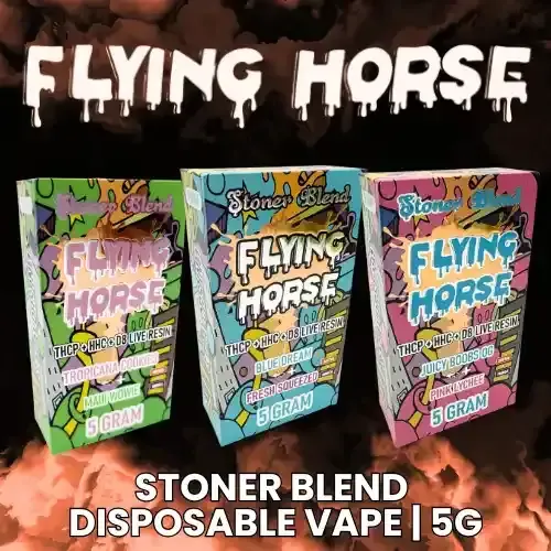 Flying Horse 9 Gram Vape Order Flying Horse Orchard Medley Disposable Vape  8.5GM Flying Horse Stoner Blend Delta Vape 9G | FlyingVape