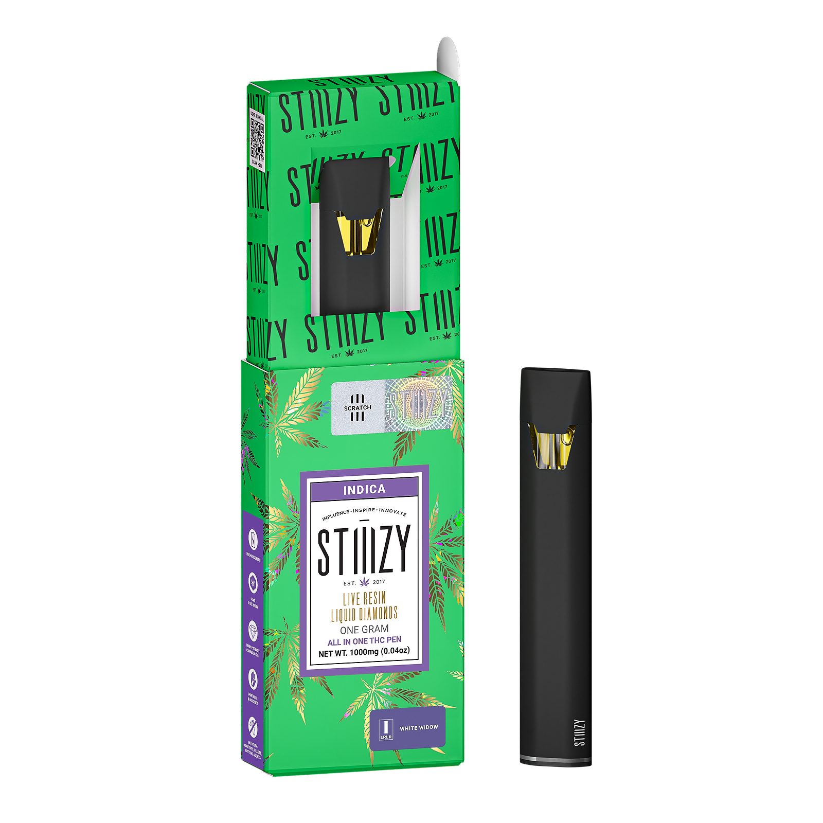 STIIIZY WHITE WIDOW LQD ALLINONE 1G Leafly