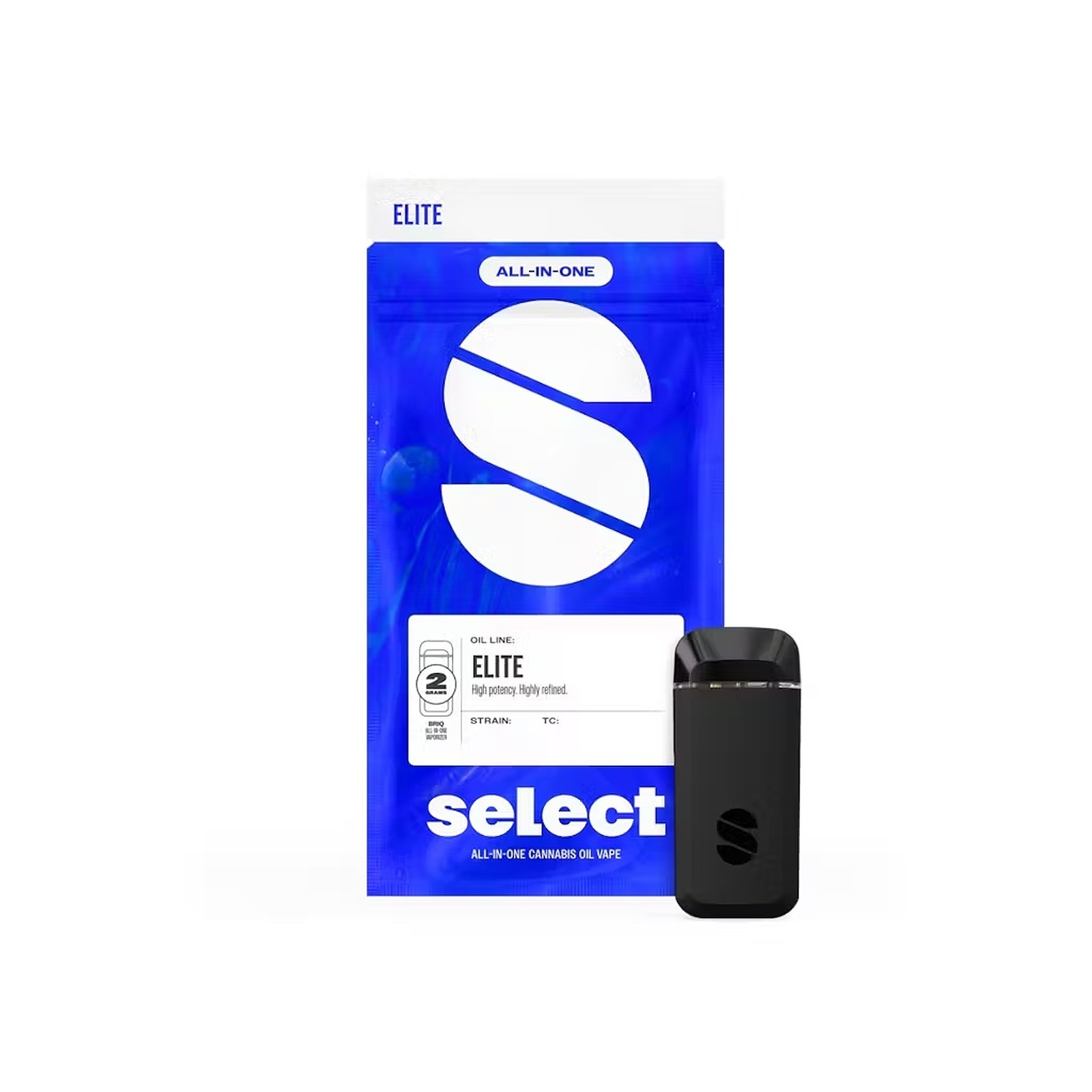 Select Oil BRIQ Elite Bubblegum Gelato All in One Vape 2g Leafly
