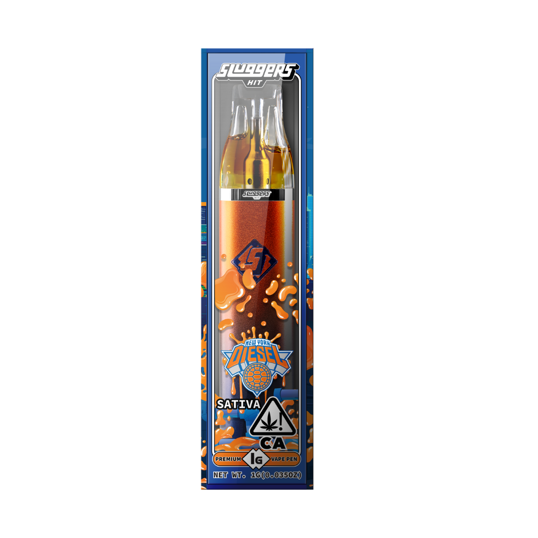 Sluggers Official Retail: Sluggers Hit - 1g Gram Slam Vape - NYC Diesel |  Leafly
