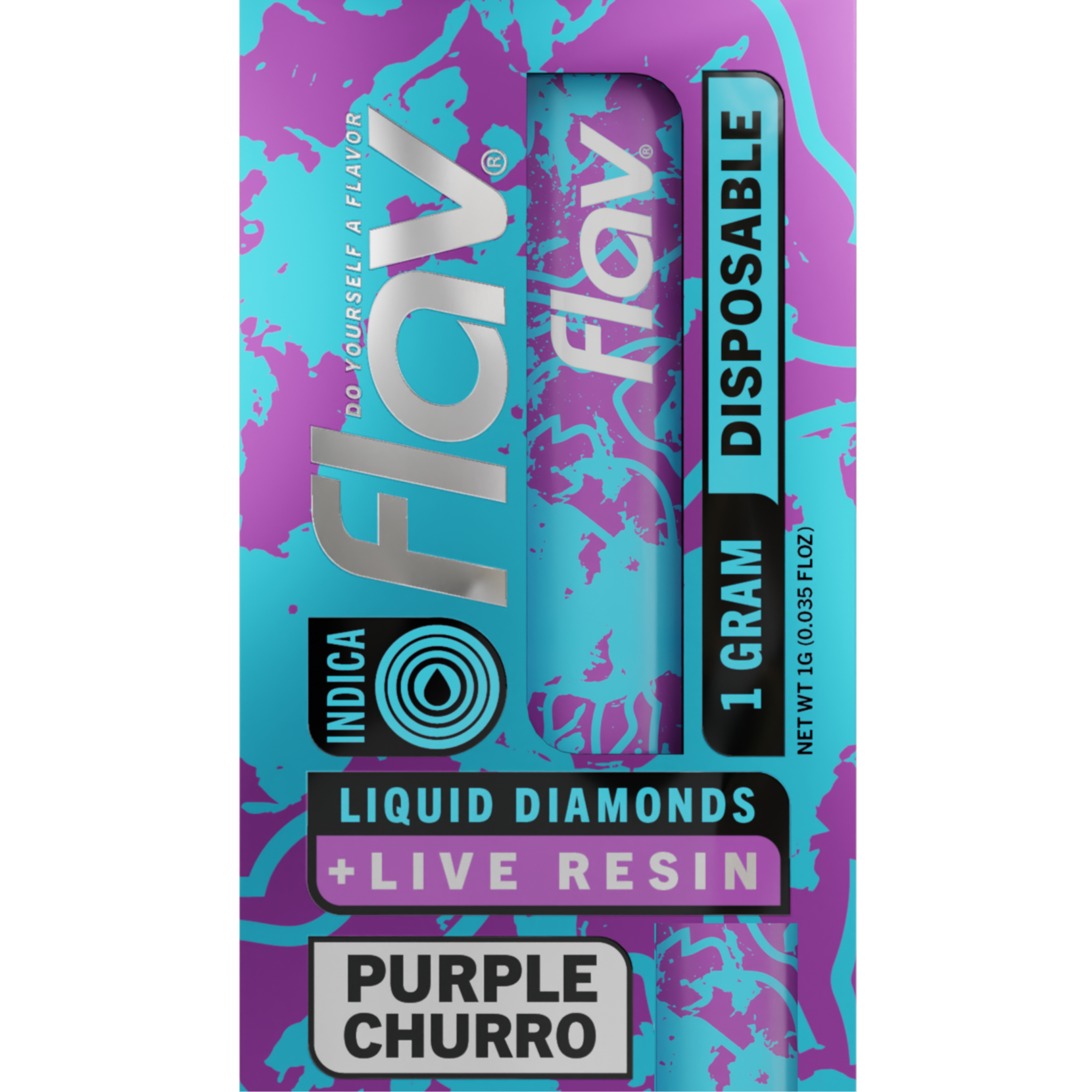 elf bar vape uk Flav: Purple Churro - Live Resin All In One Vape - 1g - Indica
