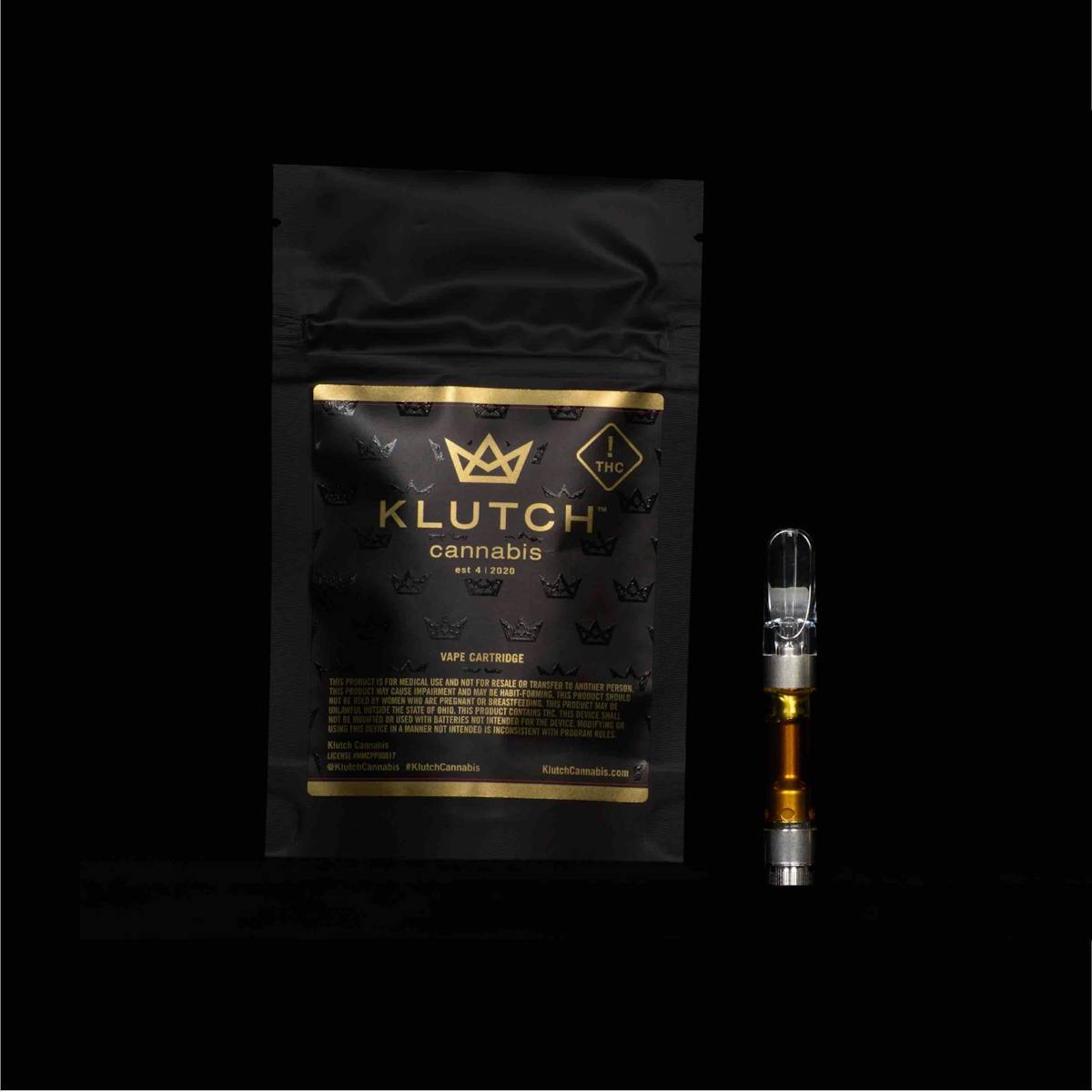 Klutch Cannabis Ice Cream Cake CO2 Cartridge Leafly