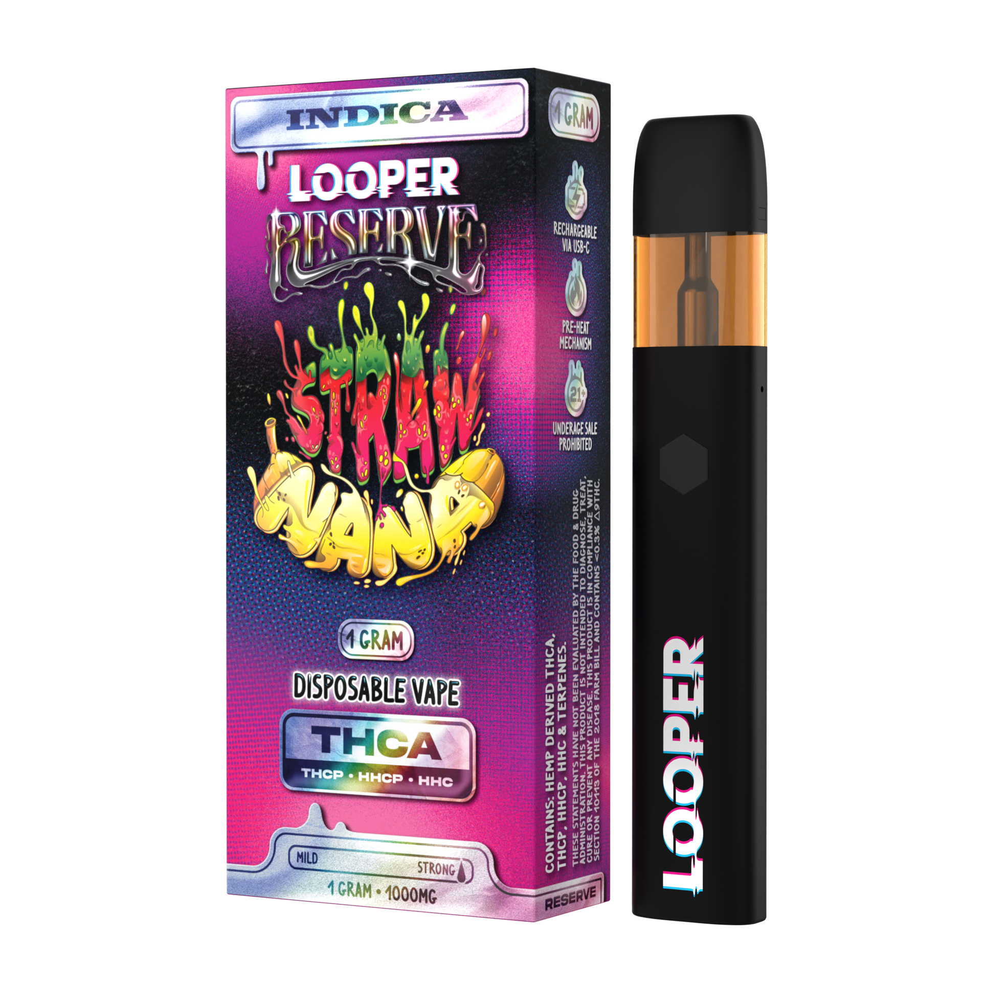 looper disposable vape review Looperverse: Looper Reserve 1G: Strawnana
