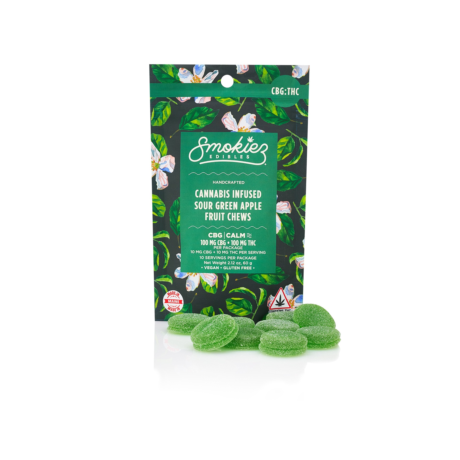 Smokiez Edibles: > Fruit Chews > > Sour Green Apple > - :1 >