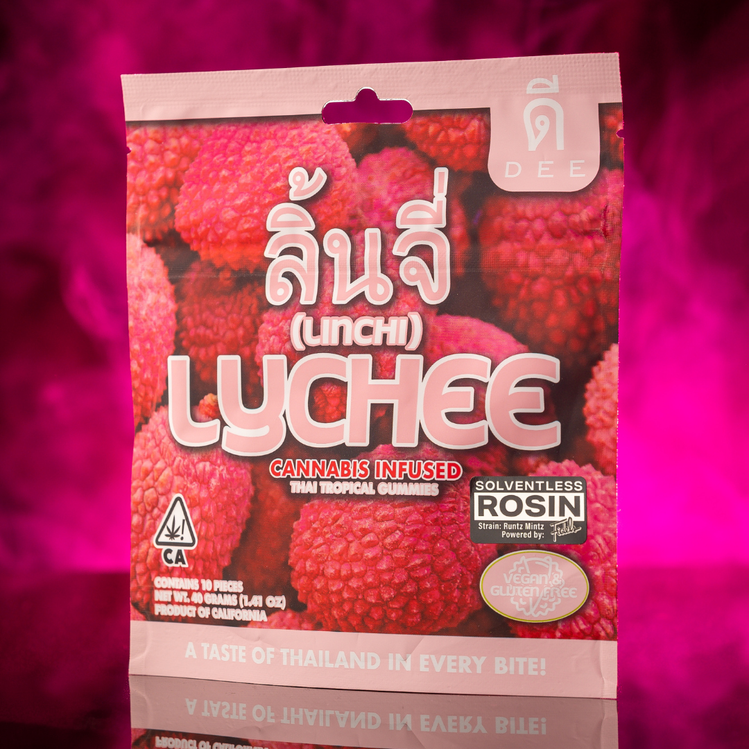 Dee Thai Solventless Rosin Gummies: Lychee