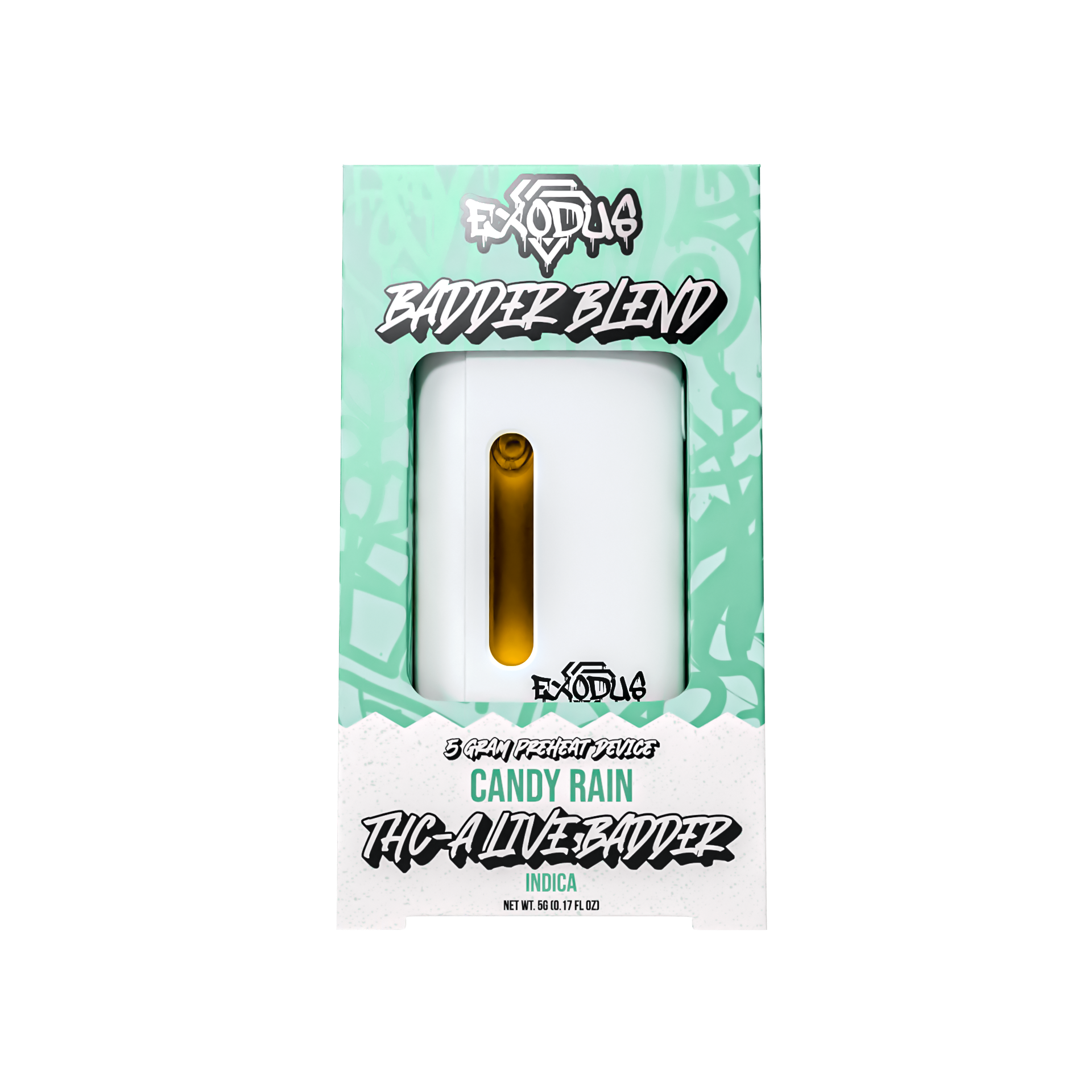 Exodus - Exoclub: Candy Rain 5 Gram Disposable THCA Live Badder + HXY 9-THC  + Delta 8-THC Live Resin