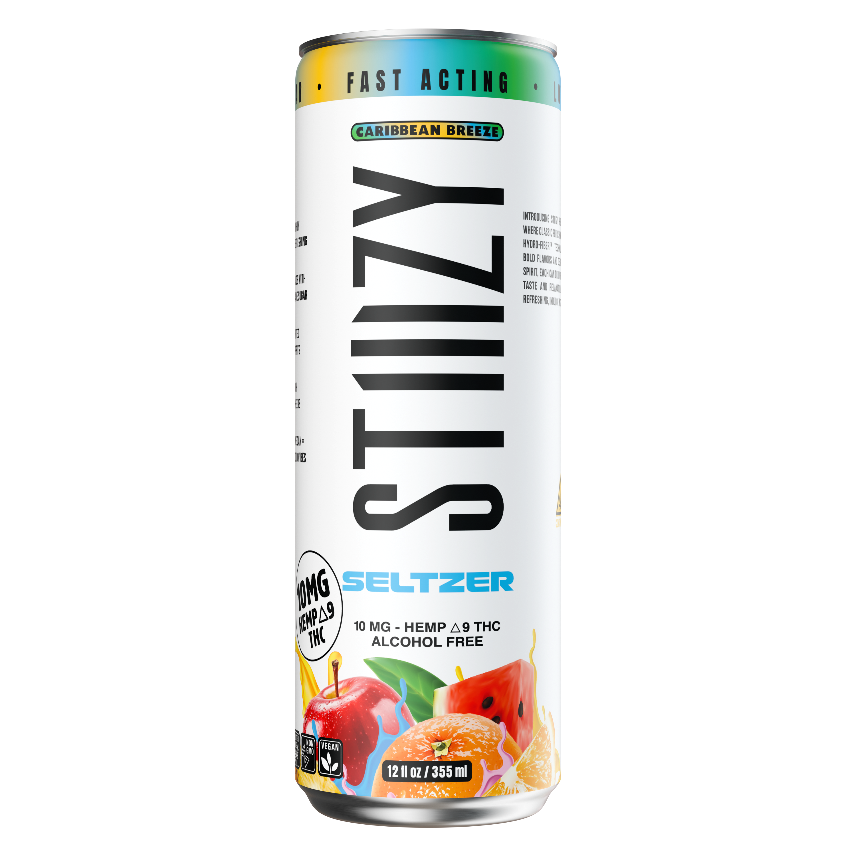 Stiiizy THC Infused Seltzer 10mg Delta 9 THC, Caribbean Breeze