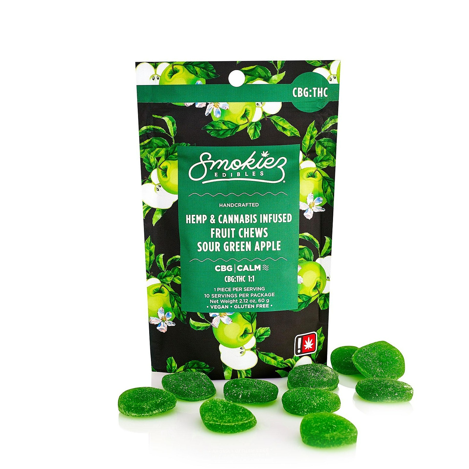 Smokiez Edibles: / Green Apple 10pc