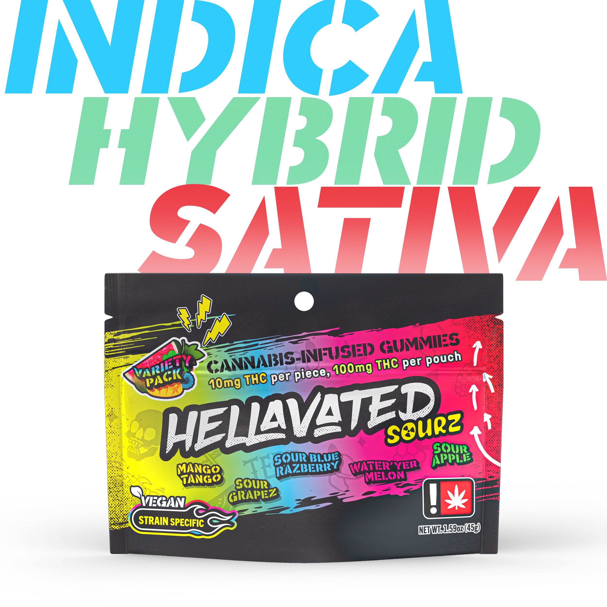 Hellavated: Sour Variety Multi 10pc