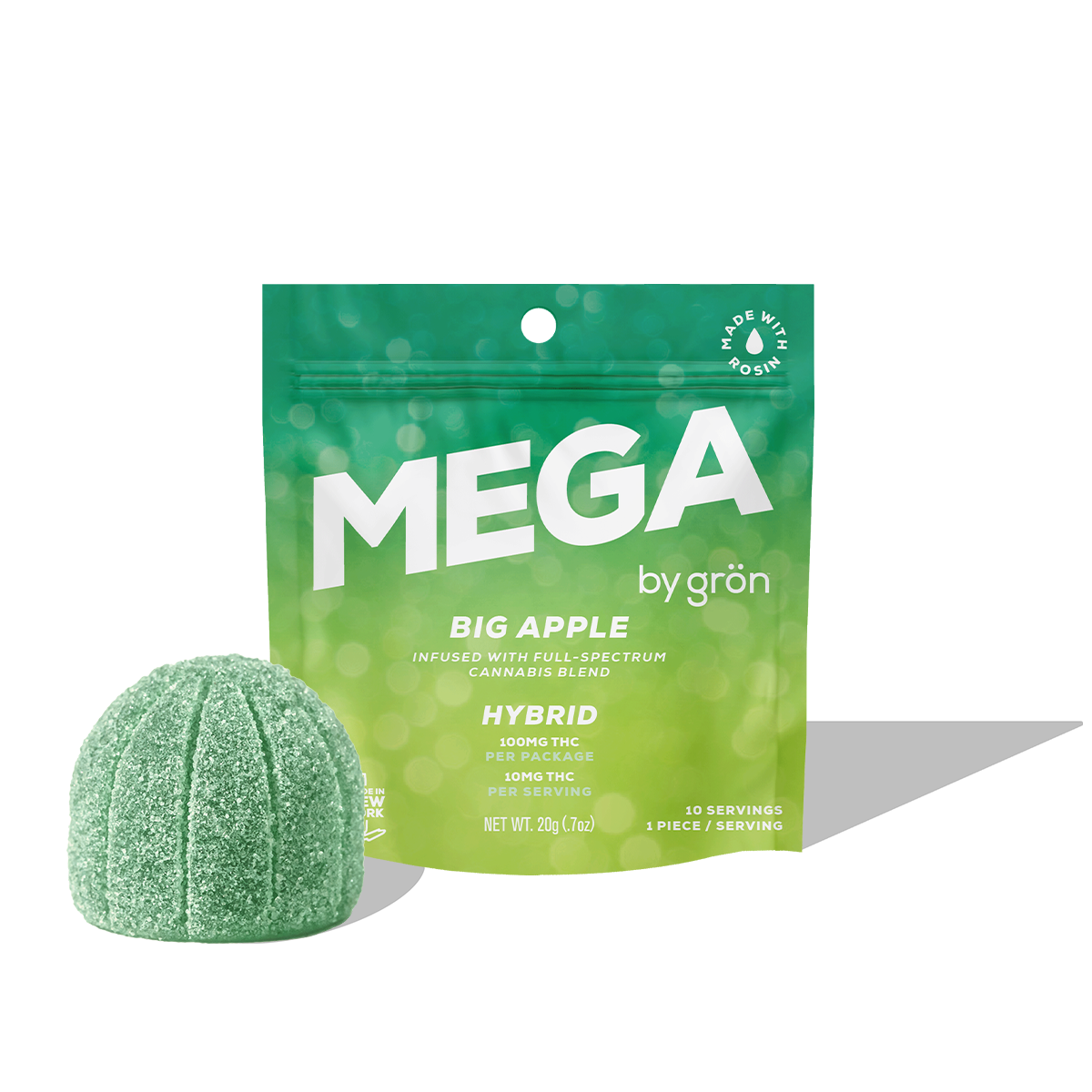 Grön: Sour Apple Mega Pearl