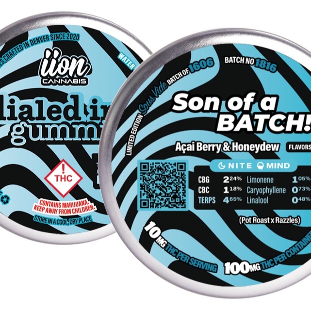 Dialed In... Gummies: Son of a Batch! [Batch #1816] Açai Berry & Honeydew Flavors | 100mg | Leafly