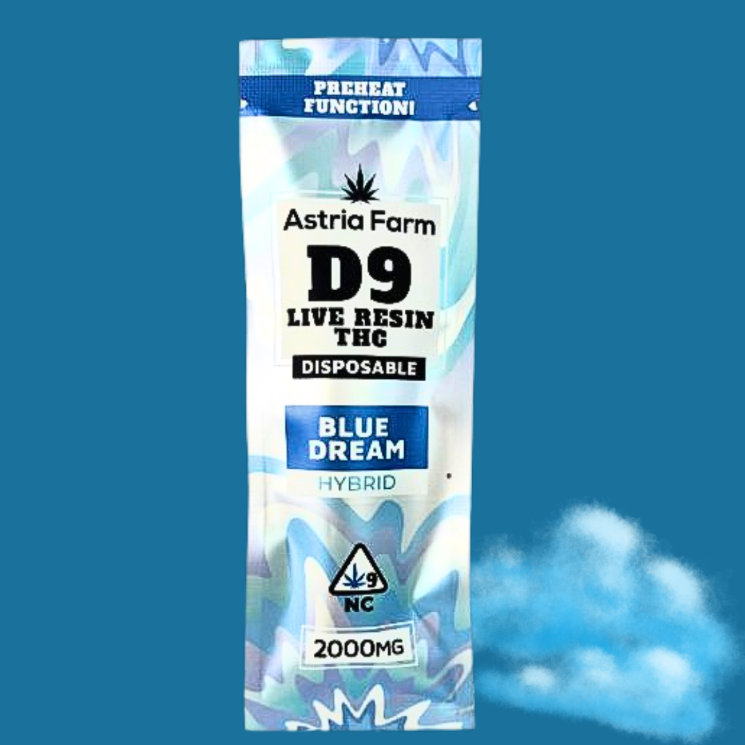 Astria Farm: D9 2g Disposable Vape Blue Dream $24.99 | Leafly