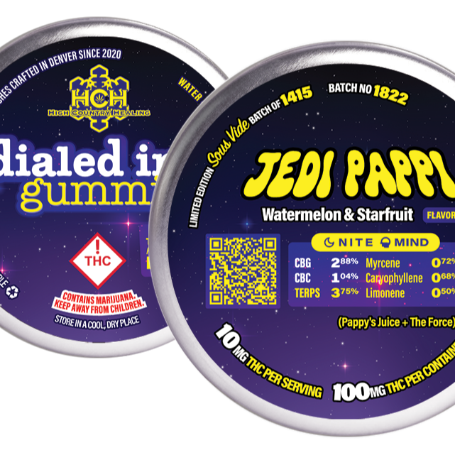 Dialed In... Gummies: Jedi Pappi [Batch #1822] Starfruit & Watermelon Flavors | 100mg | Leafly