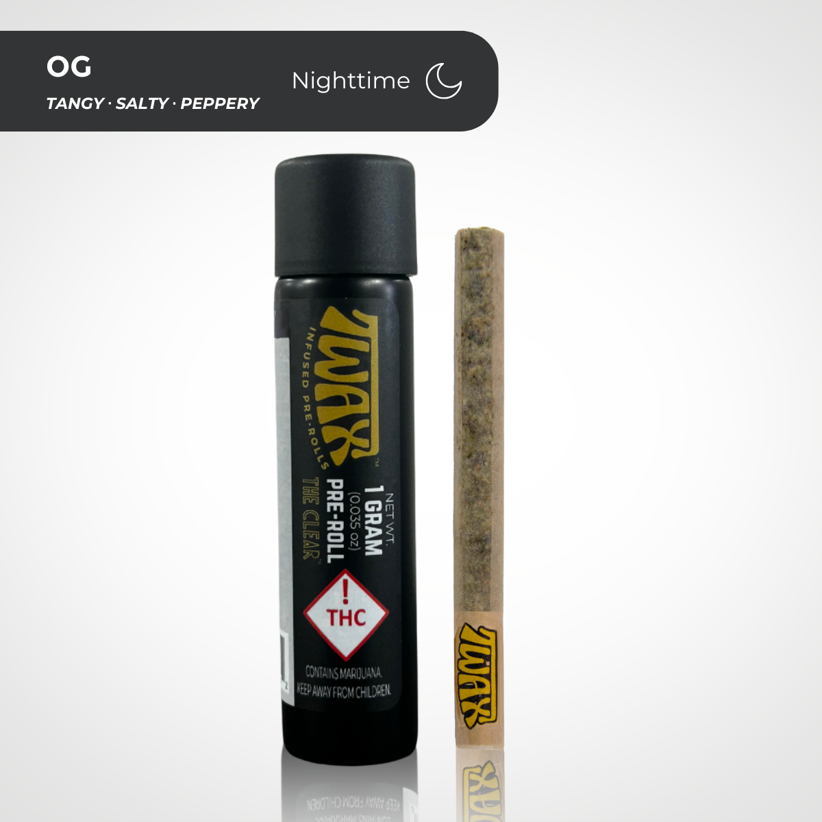 CLEAR Brands: The Clear TWAX Infused Pre-roll 1g | OG | Leafly