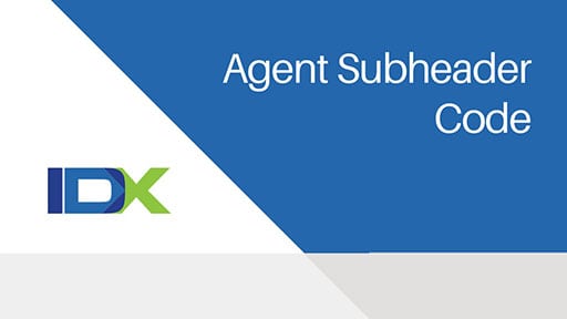 Agent Subheader Code