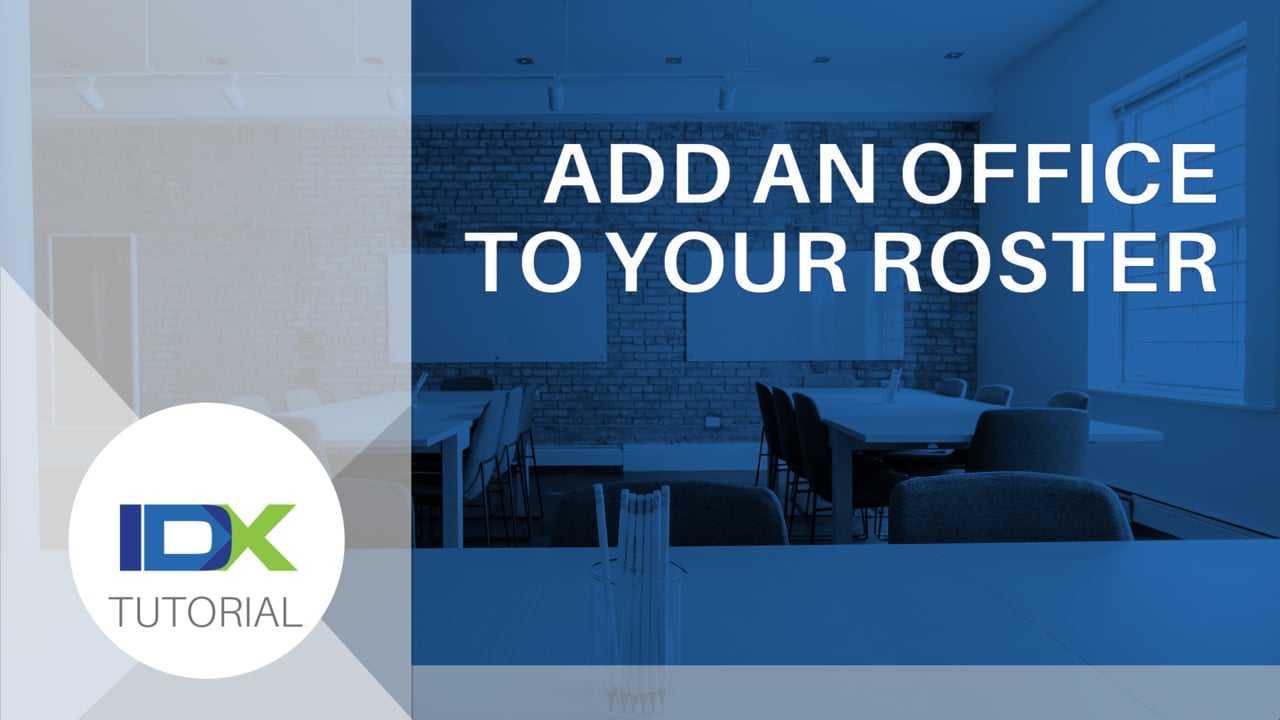 Add an Office to a Roster