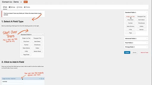 Adding Fields to Gravity Forms