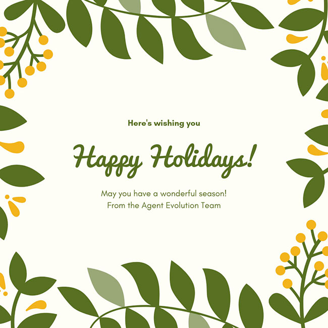Canva holiday social post template