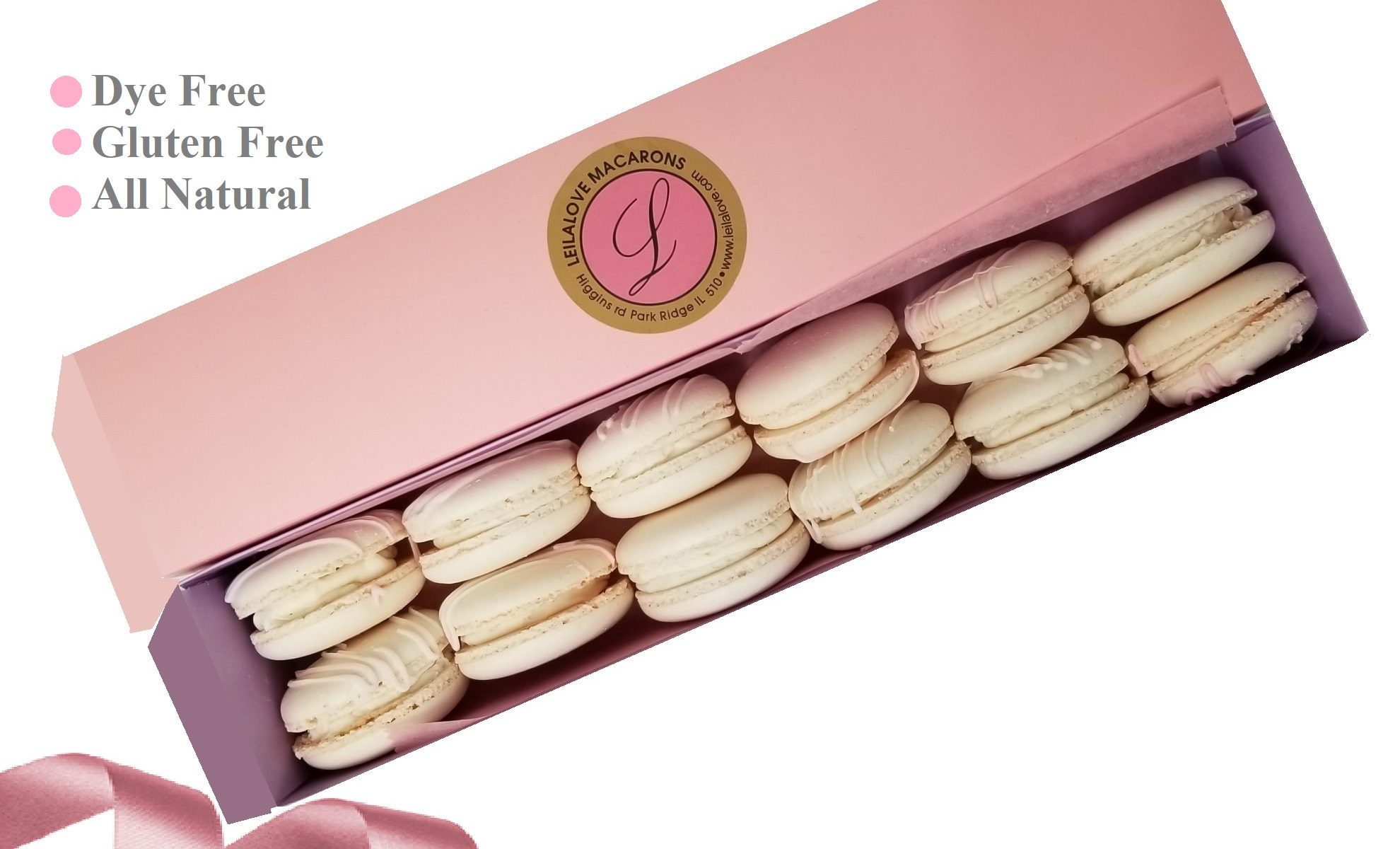 All Natural Macarons dye free gluten free dairy free French vanilla
