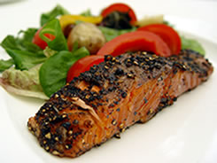 maple glazed salmon