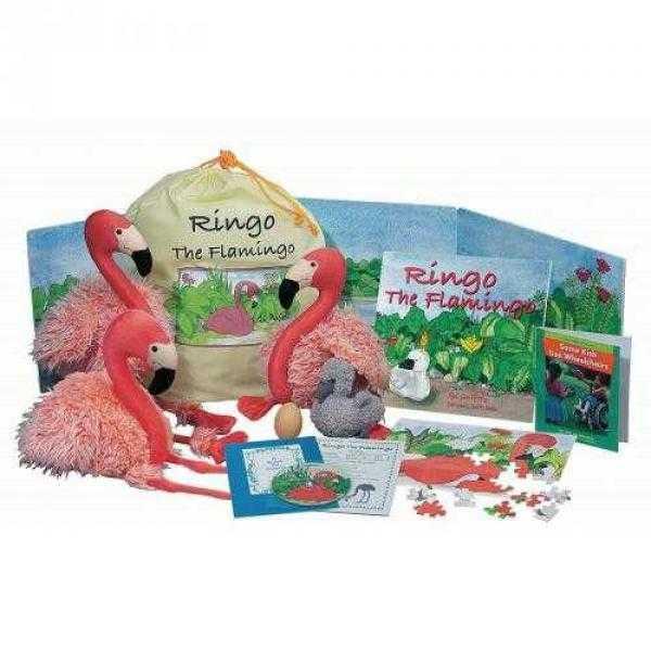 Ringo the Flamingo Story Sack (2)