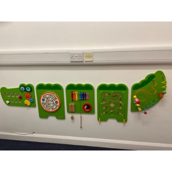 Large tactile crocodile