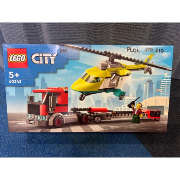 Lego City Rescue Helicopter Transport Set