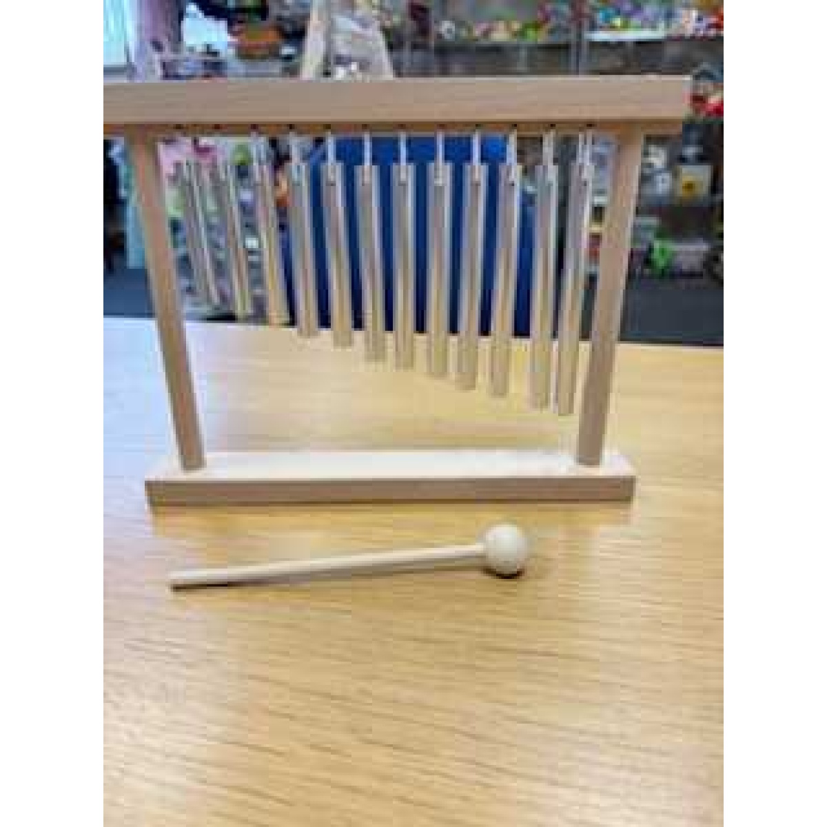 Wooden Chimes Toy with percussion stick