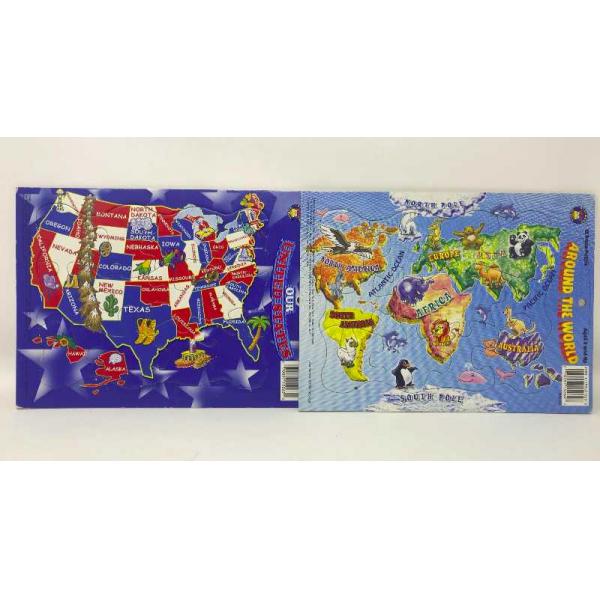 Jigsaw Puzzle: Continents and States