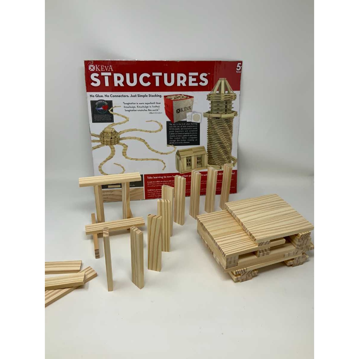 KEVA Structures 600 Plank Wooden Building Blocks Set