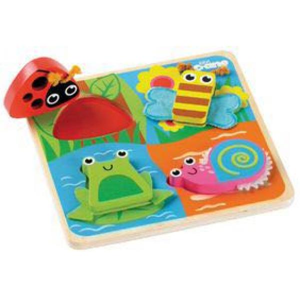 Pond-side animal touch and feel jigsaw puzzle