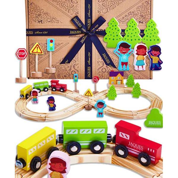 Jaques of London Wooden Train Set | Wooden Toys for 3 4 5 Year Olds | Toy Train for Kids | Toddler Toys | Since 1795