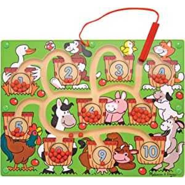 Melissa & Doug Magnetic Wand Number Animals Maze