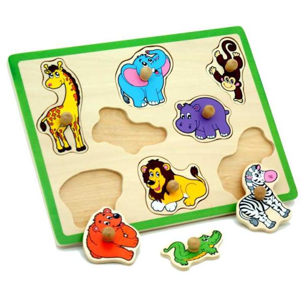 Wooden Jungle Animals Puzzles