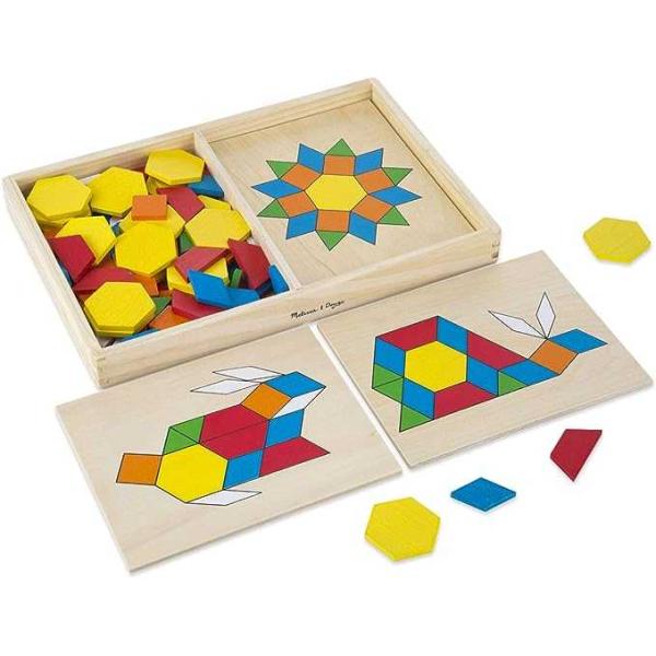 Pattern Blocks and Boards Developmental Toy Motor Skills 3+