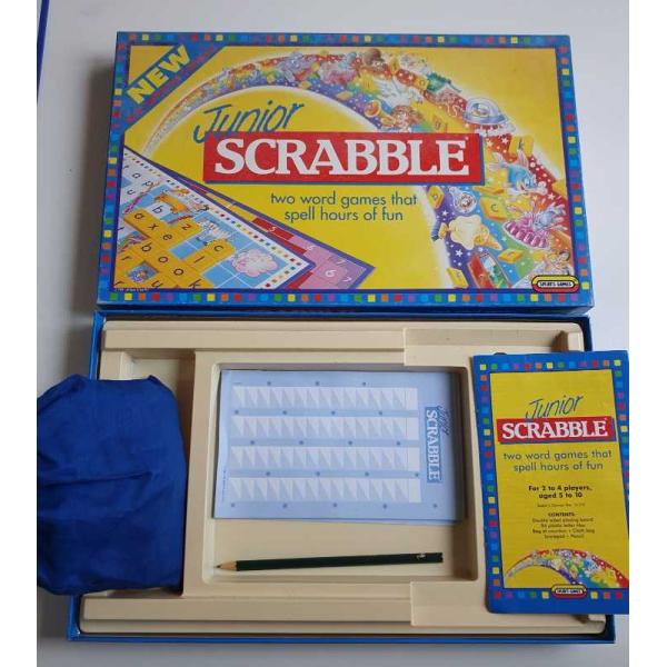 JUNIOR SCRABBLE 1995, Spear’s Games, Original Vintage Board Game Collectable